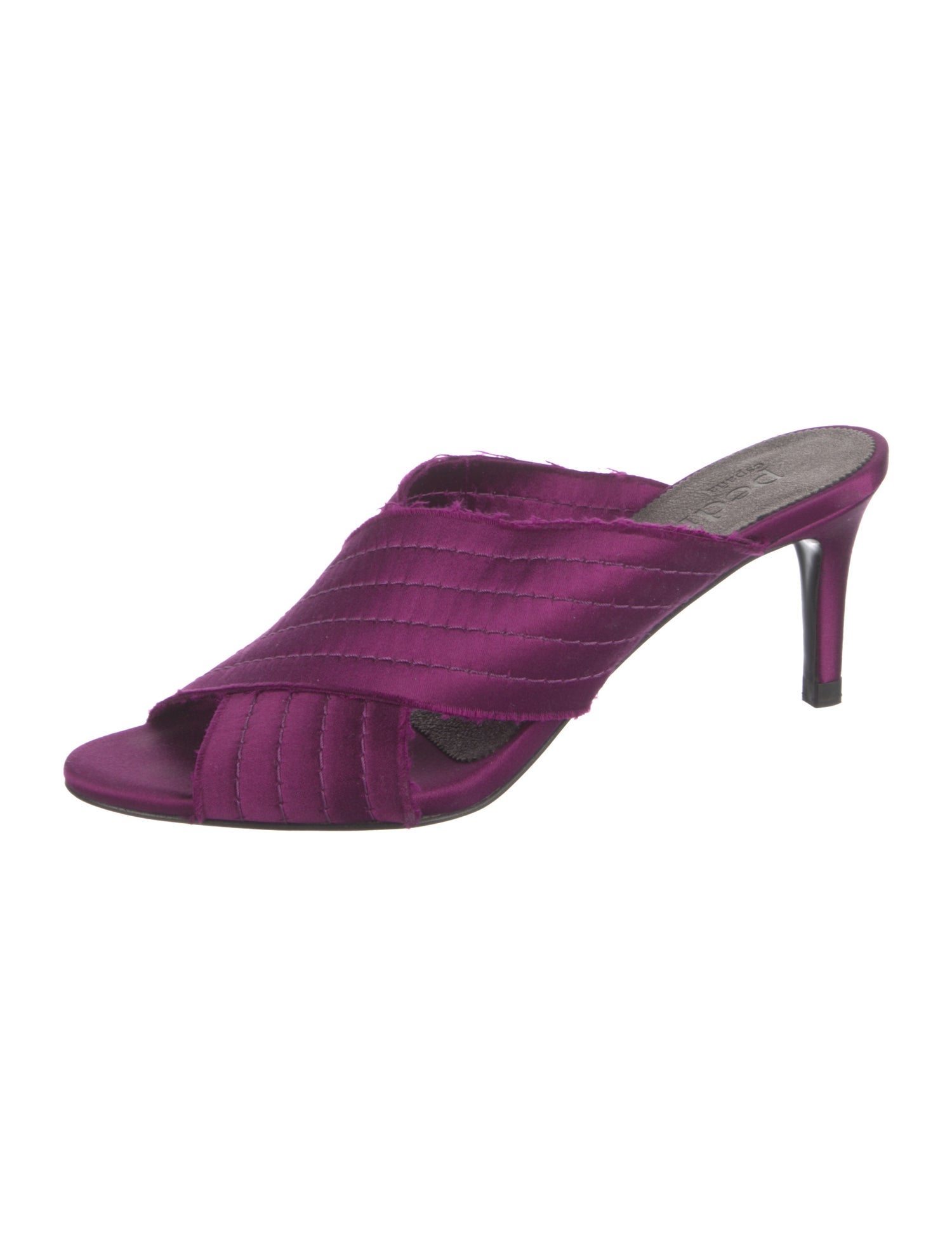 Pedro Garcia Satin Raw-Edge Trim Slides