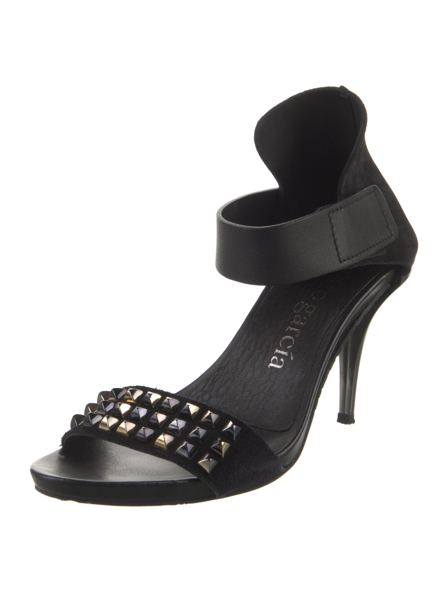 Pedro Garcia Suede Studded Accents Sandals