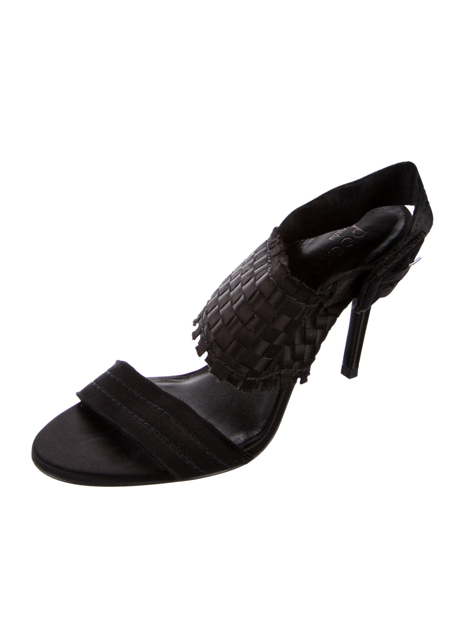 Pedro Garcia Satin Slingback Sandals