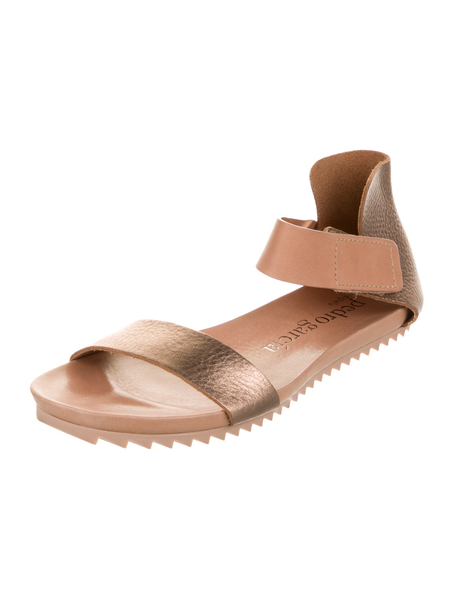 Pedro Garcia Leather Colorblock Pattern Gladiator Sandals