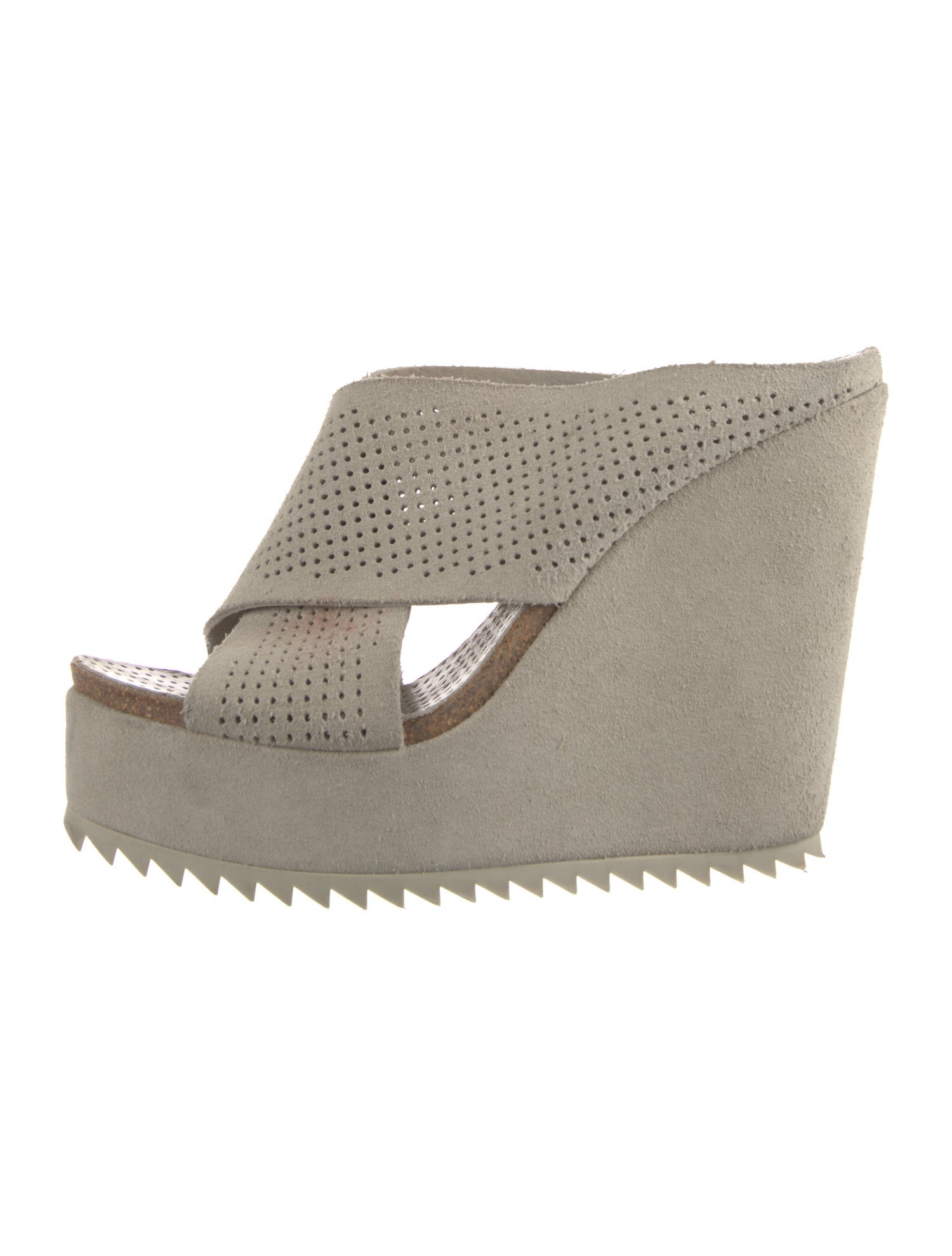 Pedro Garcia Suede Lasercut Accents Slides