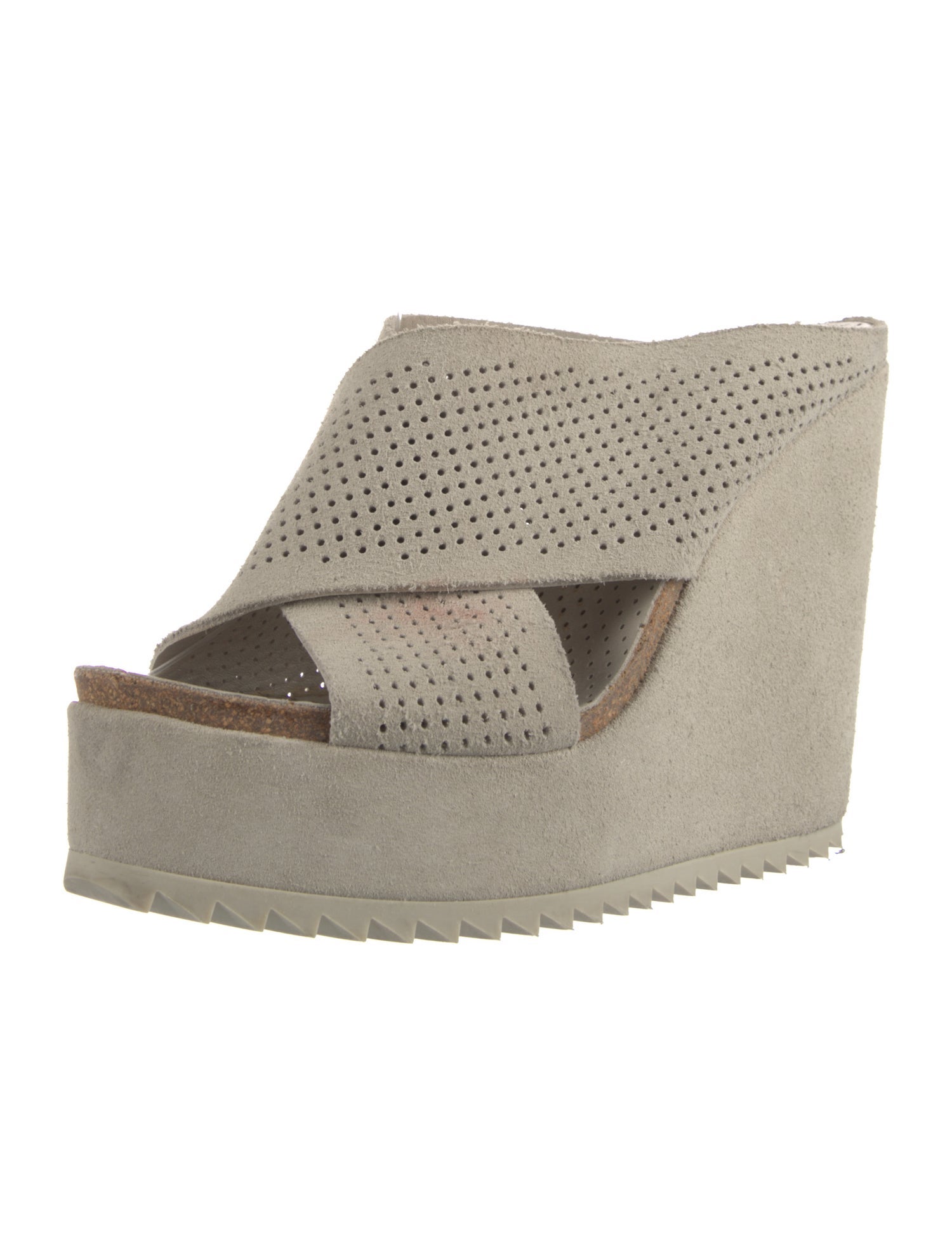 Pedro Garcia Suede Lasercut Accents Slides