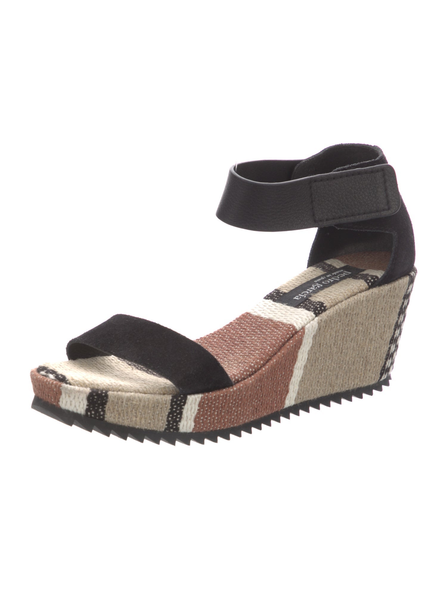 Pedro Garcia Suede Animal Print Sandals