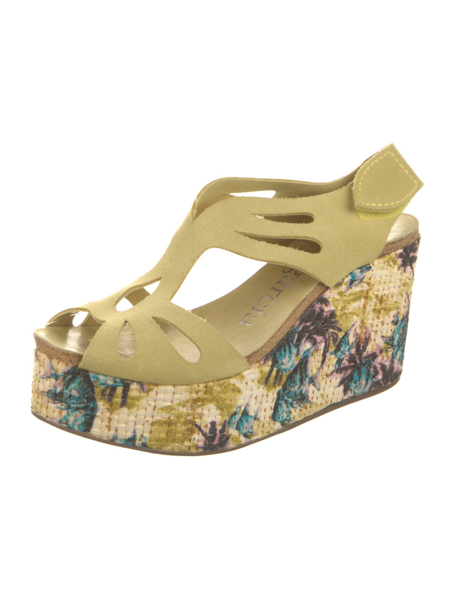 Pedro Garcia Suede T-Strap Sandals