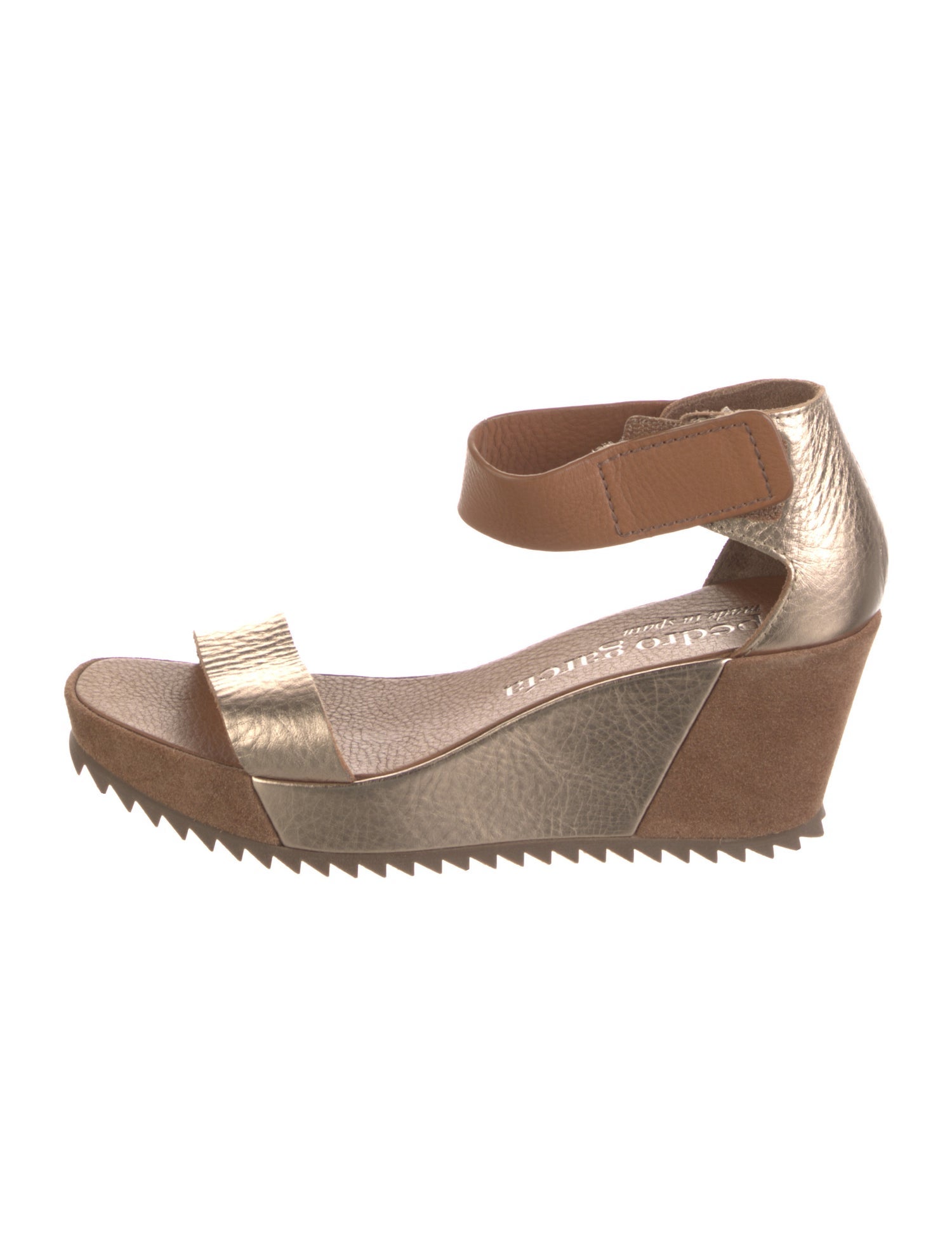 Pedro Garcia Leather Colorblock Pattern Sandals