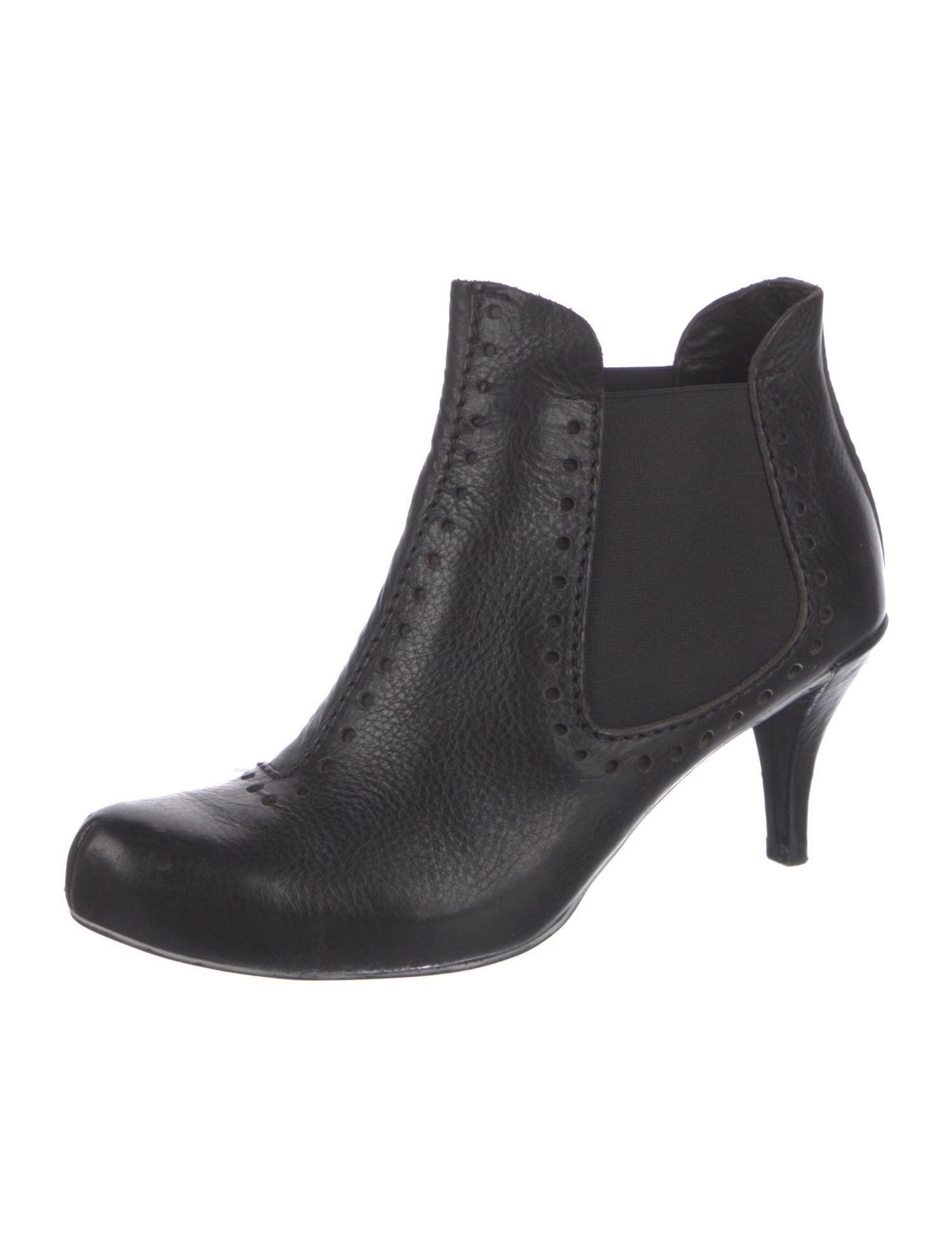 Pedro Garcia Leather Lasercut Accents Chelsea Boots