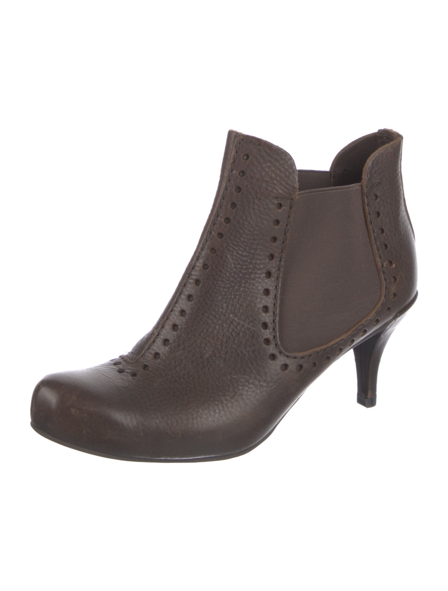 Pedro Garcia Leather Lasercut Accents Chelsea Boots