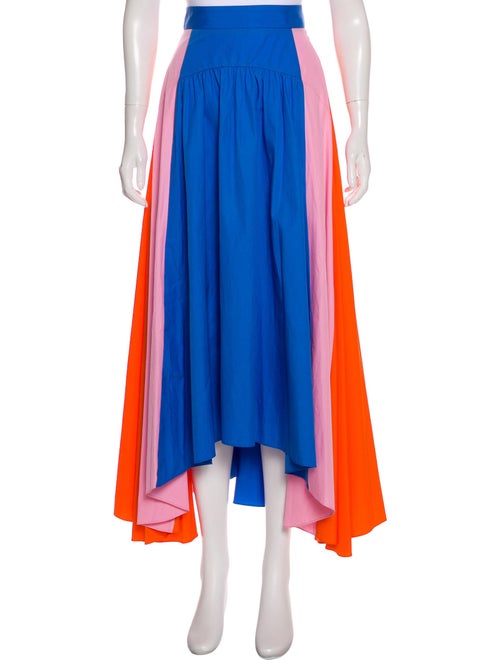 Peter Pilotto Maxi Colorblock Skirt Pink