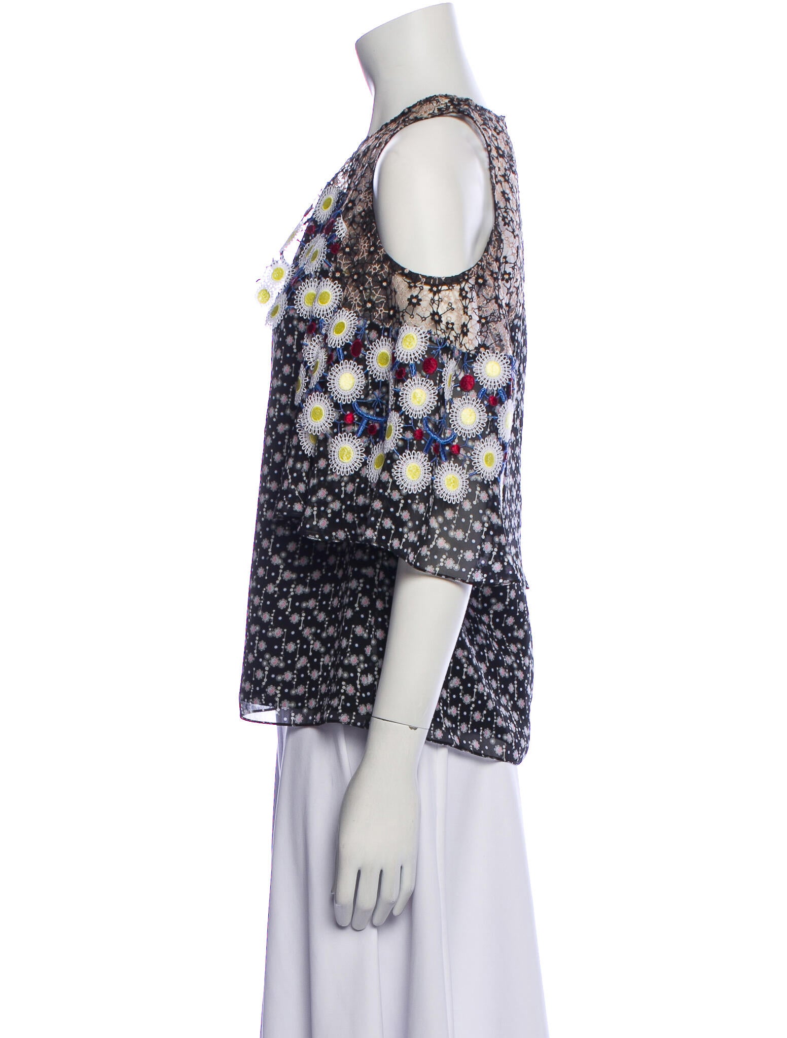 Peter Pilotto Silk Floral Print Blouse