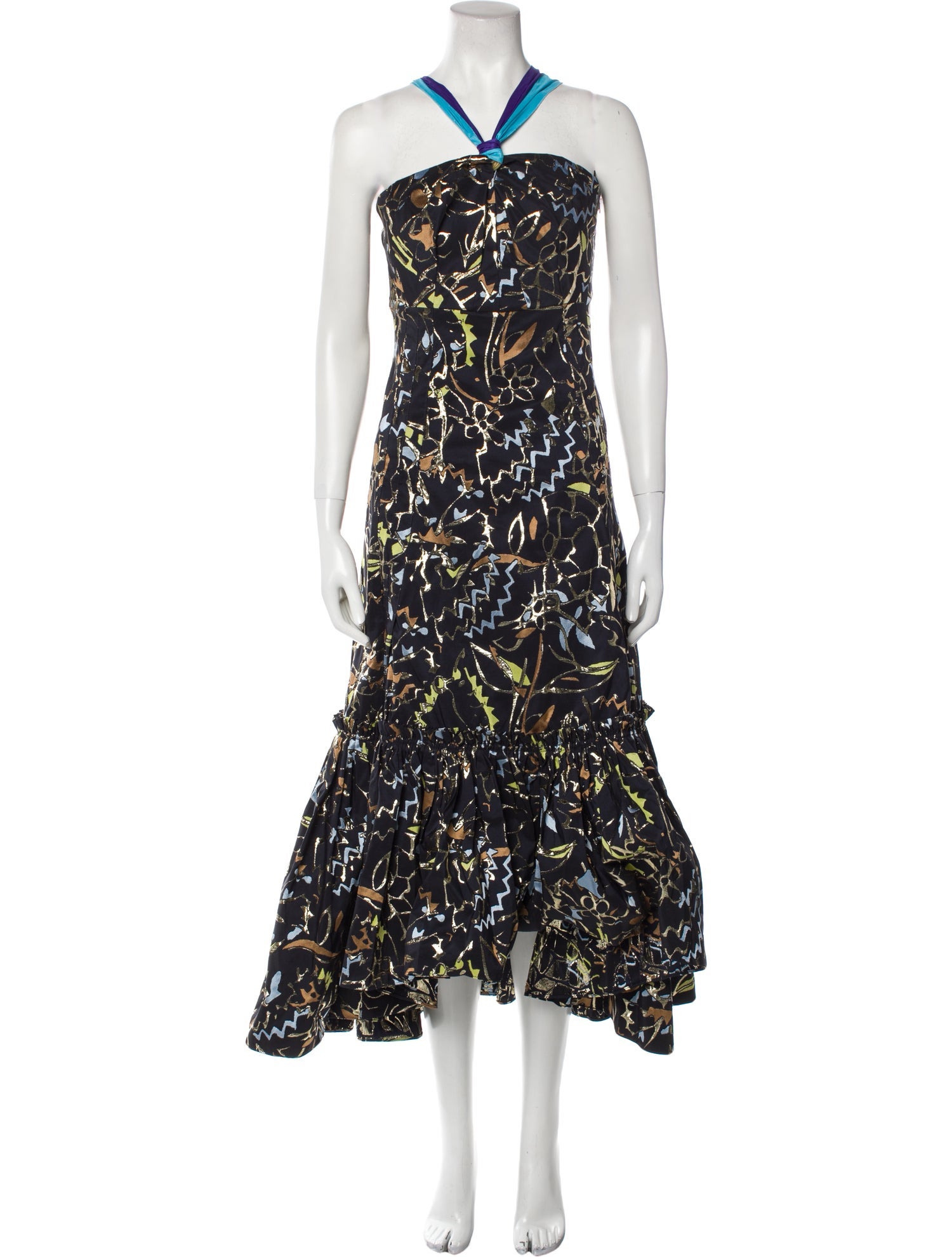 Peter Pilotto Printed Long Dress w/ Tags