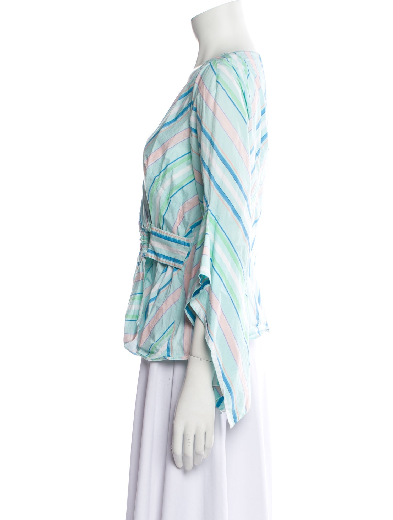 Peter Pilotto Striped V-Neck Blouse
