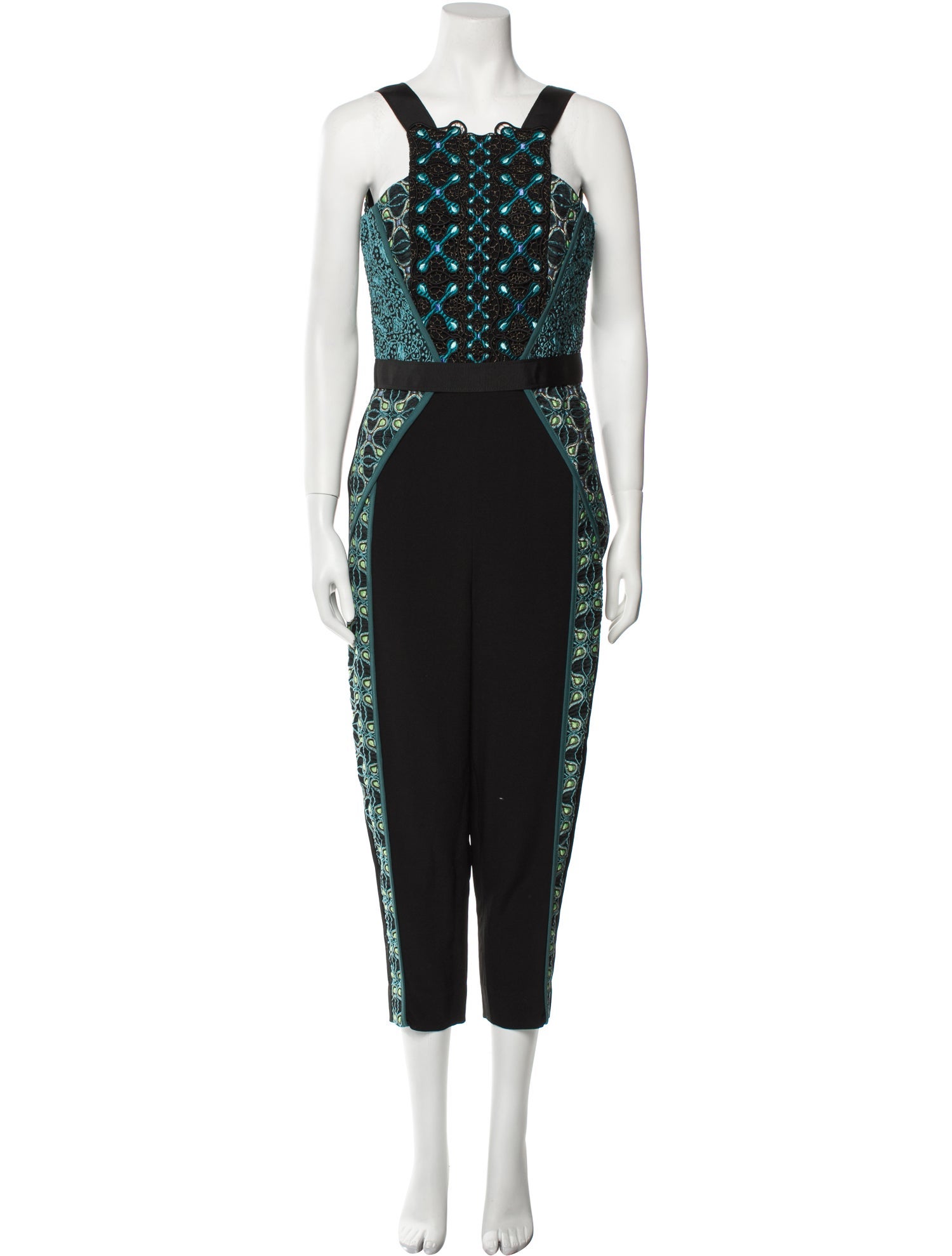 Peter Pilotto Printed Square Neckline Jumpsuit
