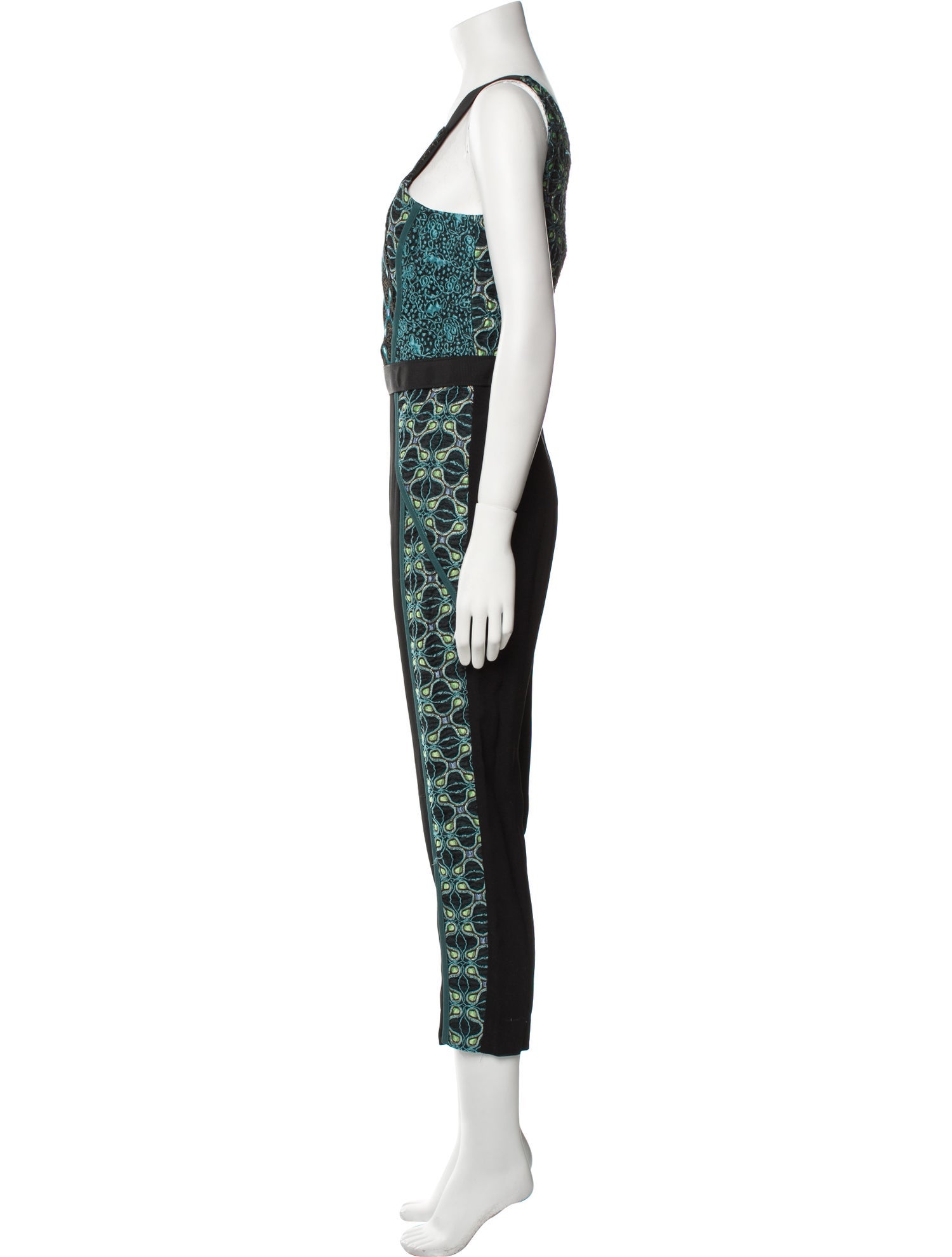 Peter Pilotto Printed Square Neckline Jumpsuit