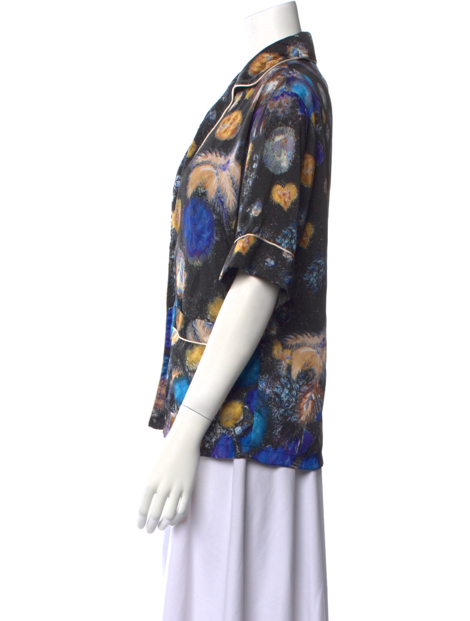Peter Pilotto Printed Short Sleeve Blouse