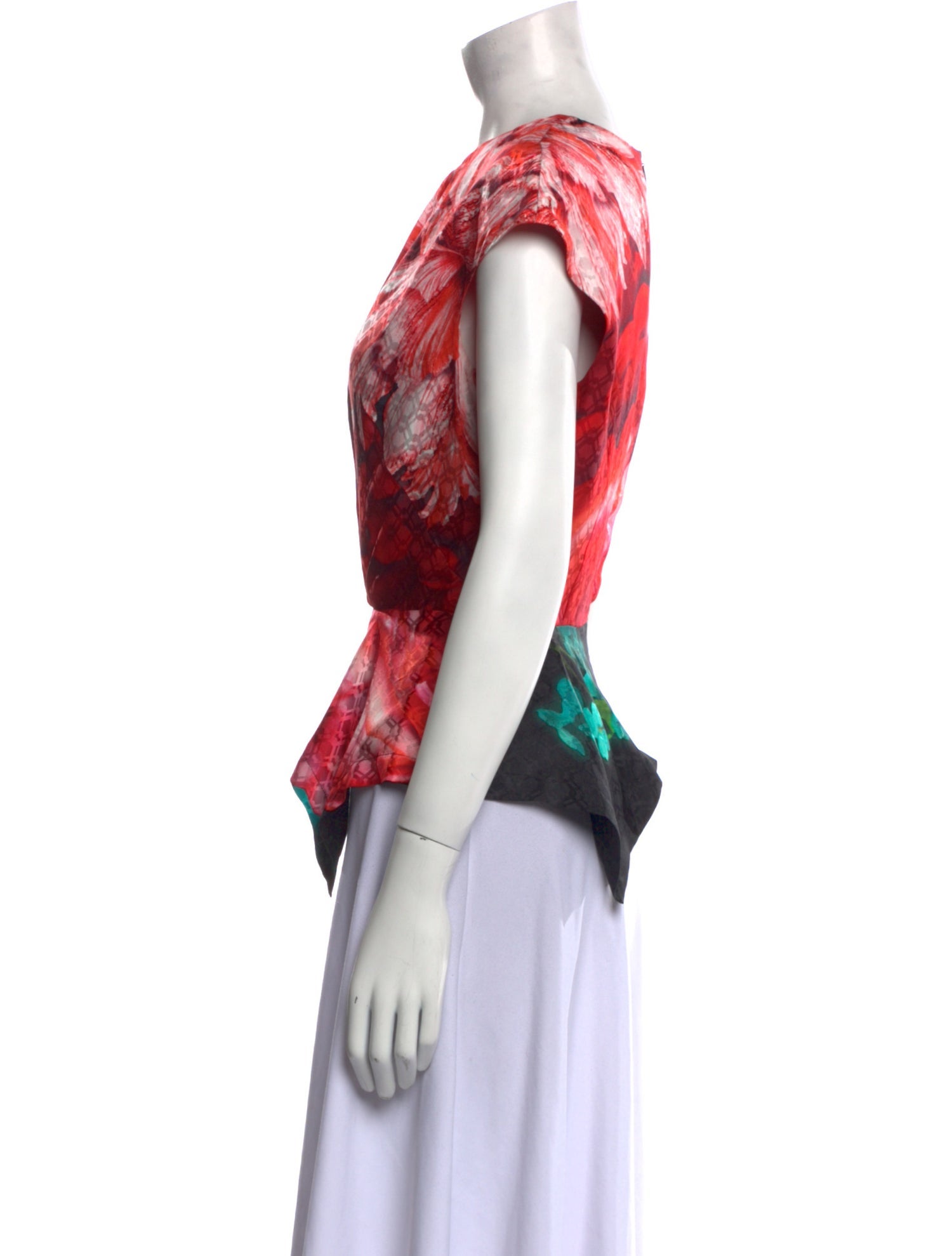 Peter Pilotto Silk Floral Print Blouse