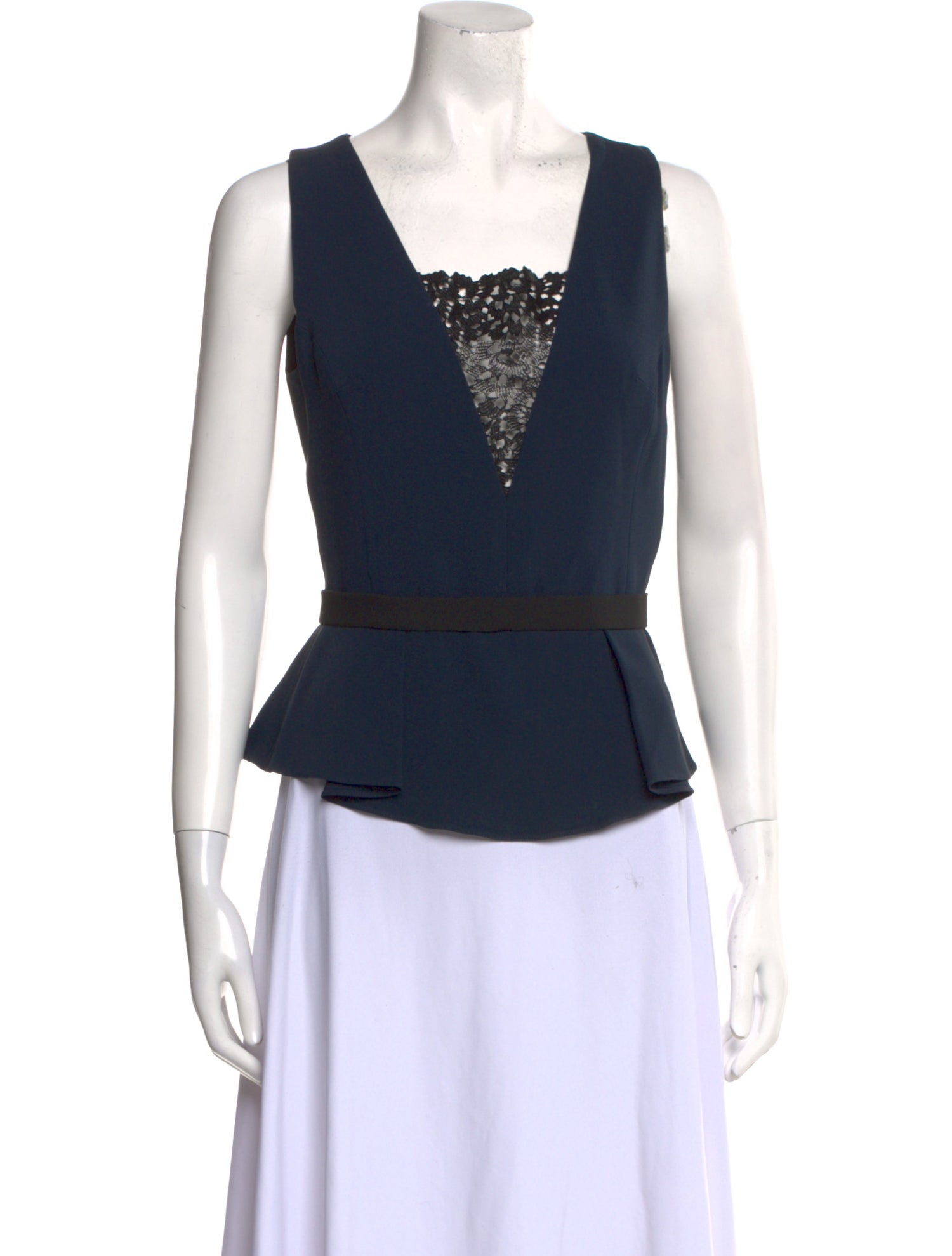 Peter Pilotto Square Neckline Sleeveless Crop Top