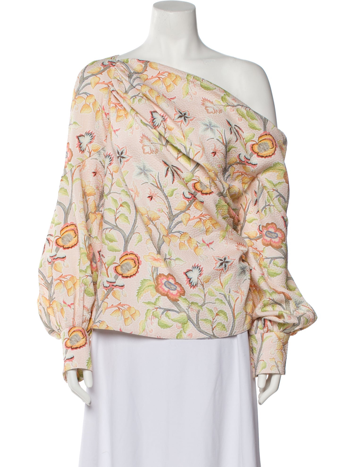 Peter Pilotto Floral Print Asymmetrical Blouse w/ Tags