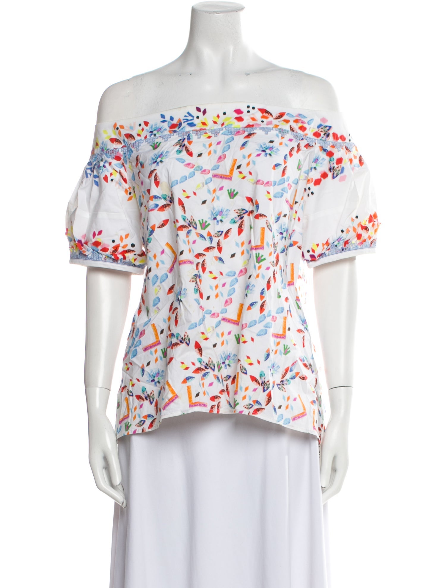 Peter Pilotto Printed Off-The-Shoulder Blouse