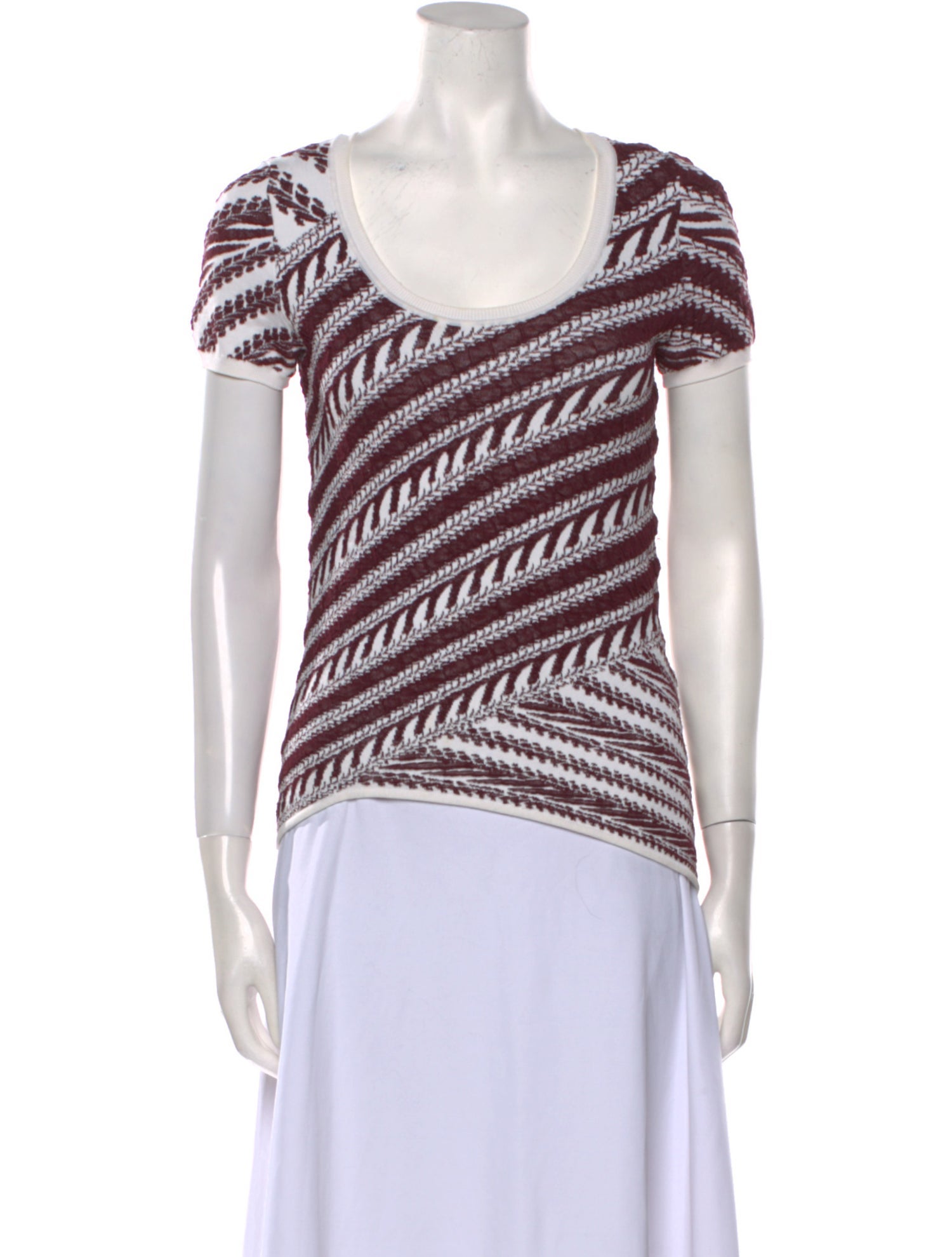 Peter Pilotto Striped Scoop Neck T-Shirt