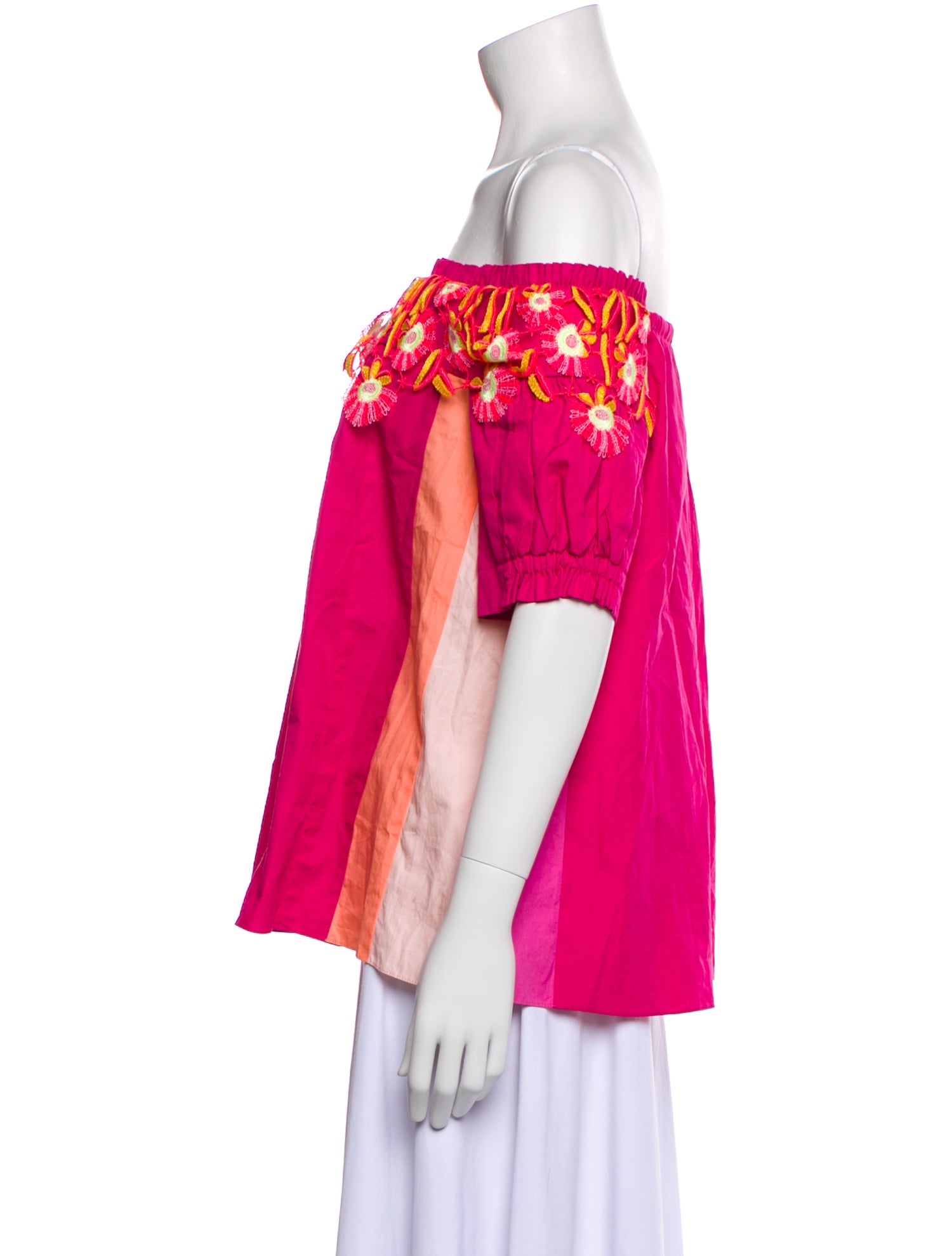 Peter Pilotto Printed Off-The-Shoulder Top