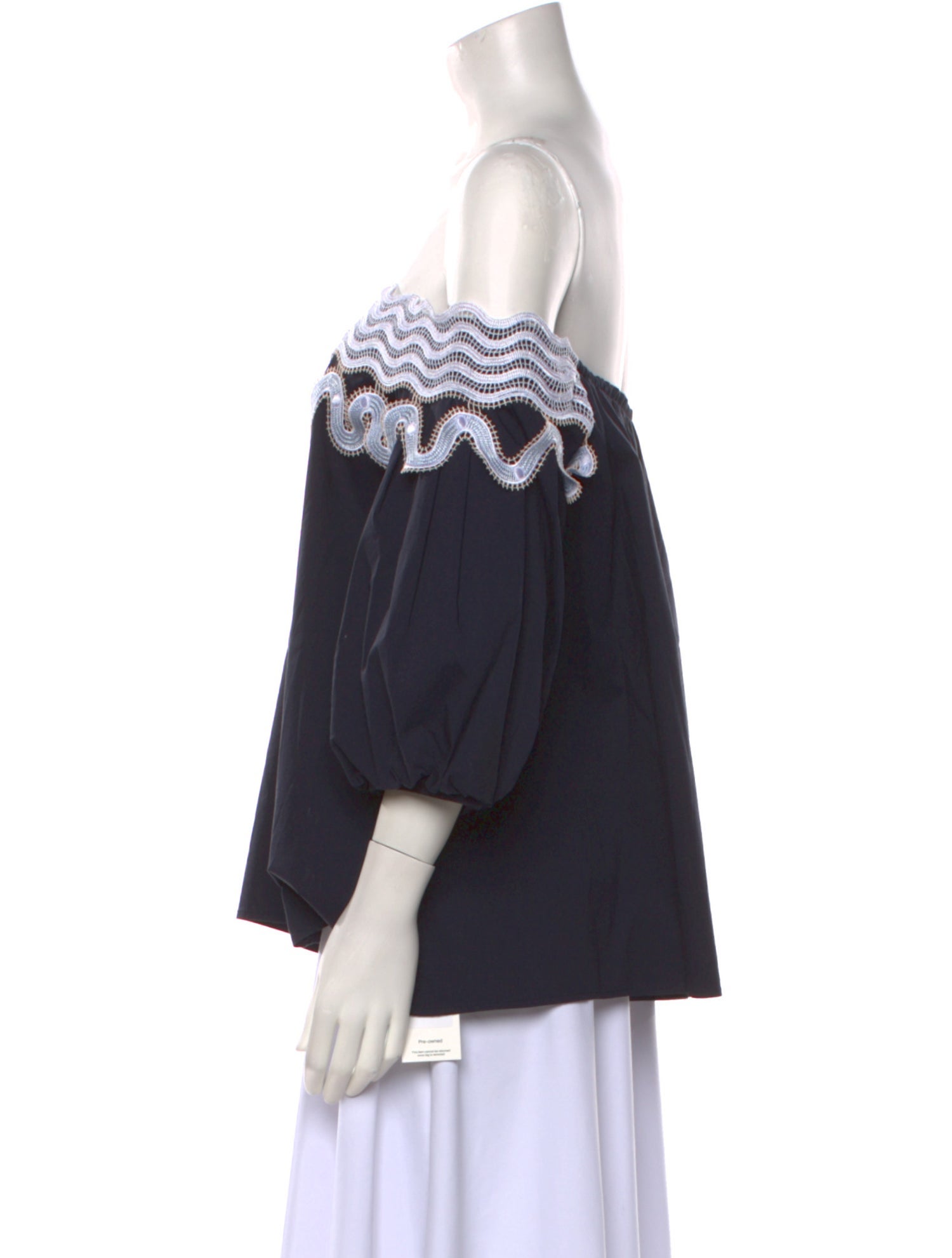 Peter Pilotto Off-The-Shoulder Three-Quarter Sleeve Top