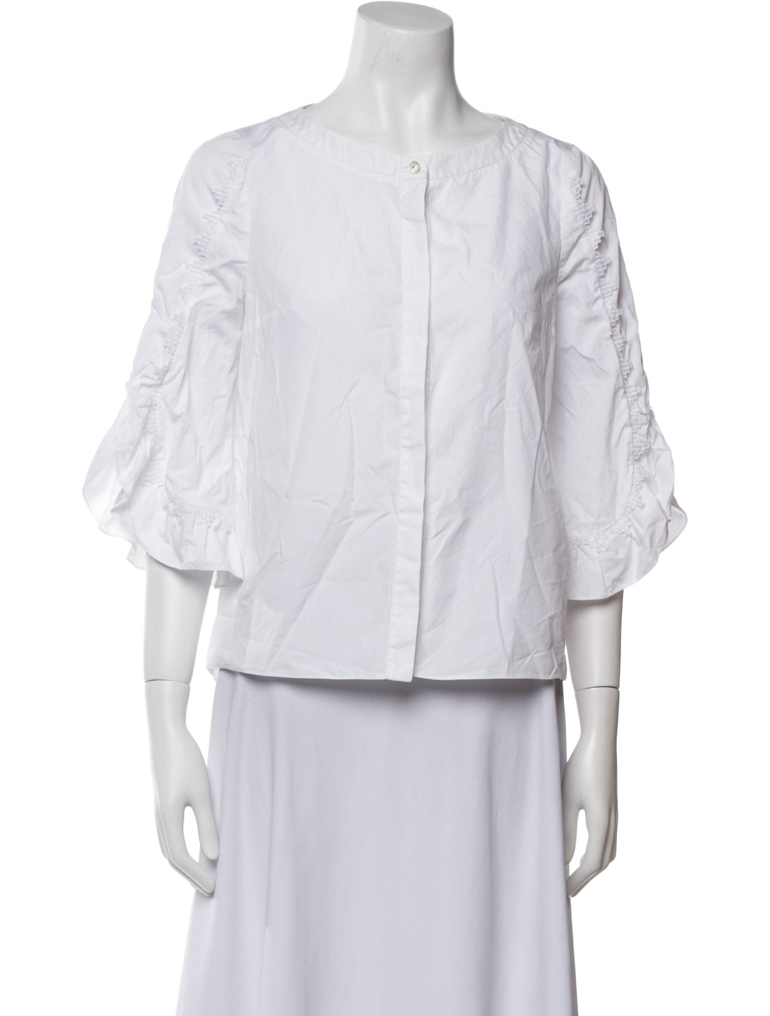 Peter Pilotto Bateau Neckline Three-Quarter Sleeve Blouse