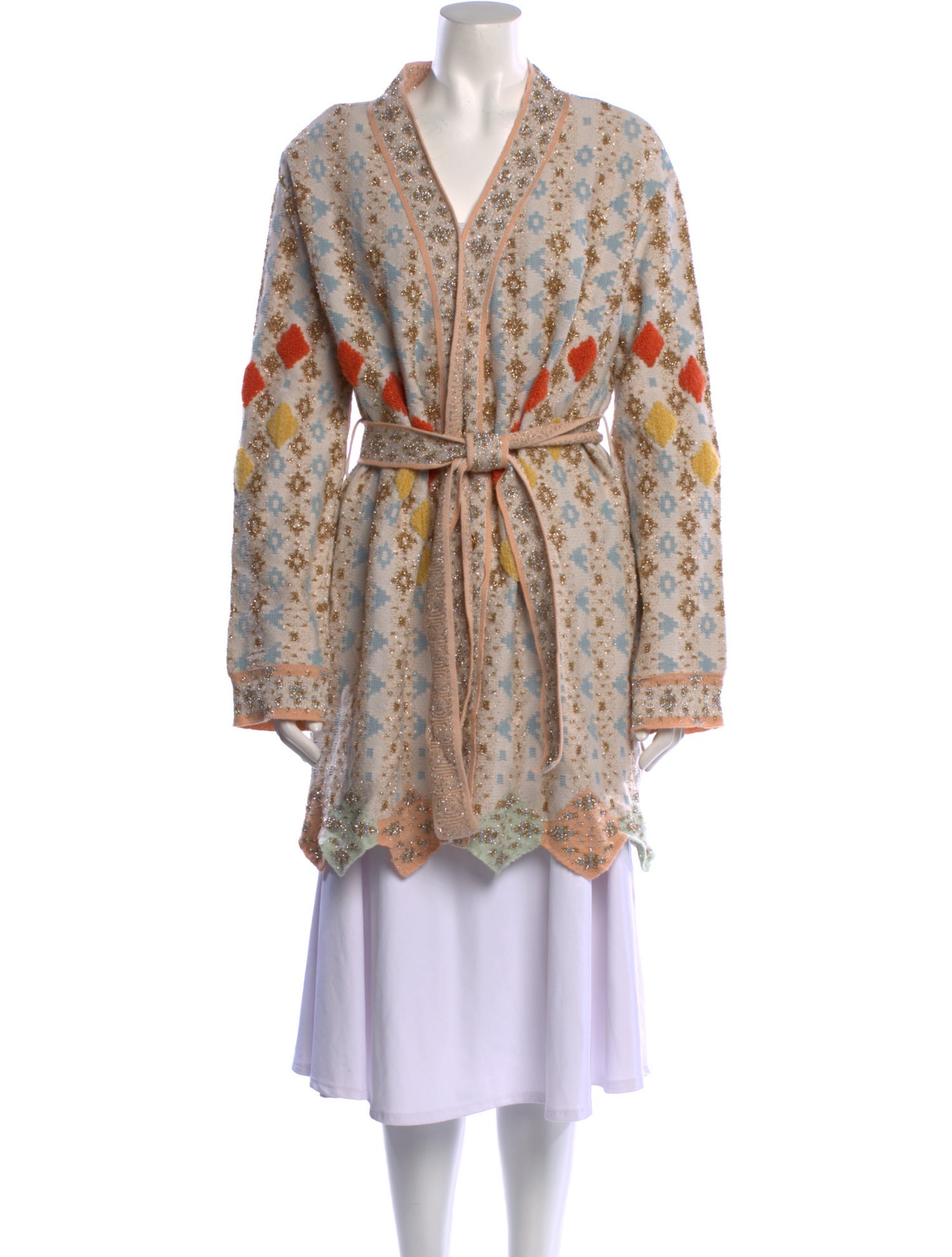 Peter Pilotto Printed V-Neck Sweater