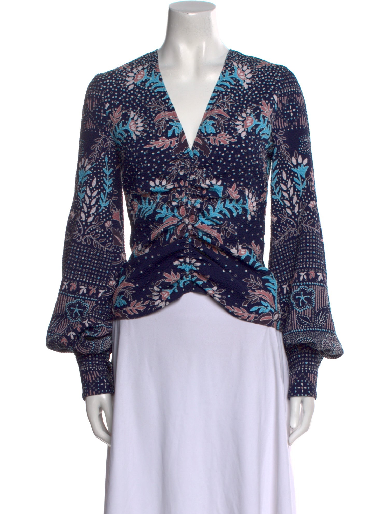 Peter Pilotto Printed V-Neck Blouse