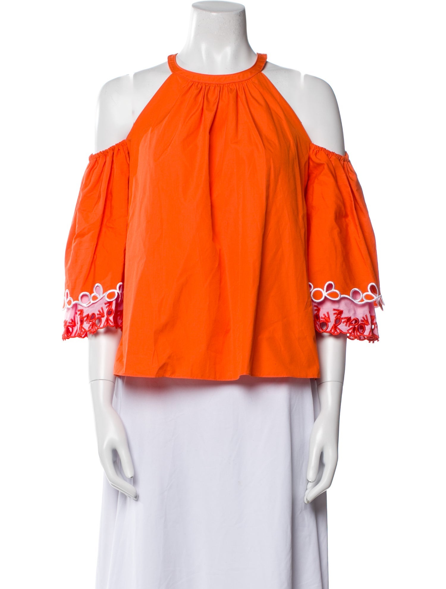 Peter Pilotto Halterneck Three-Quarter Sleeve Blouse