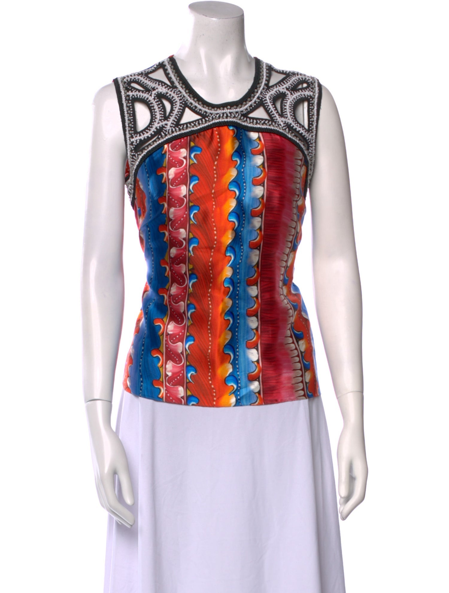 Peter Pilotto Silk Printed Top