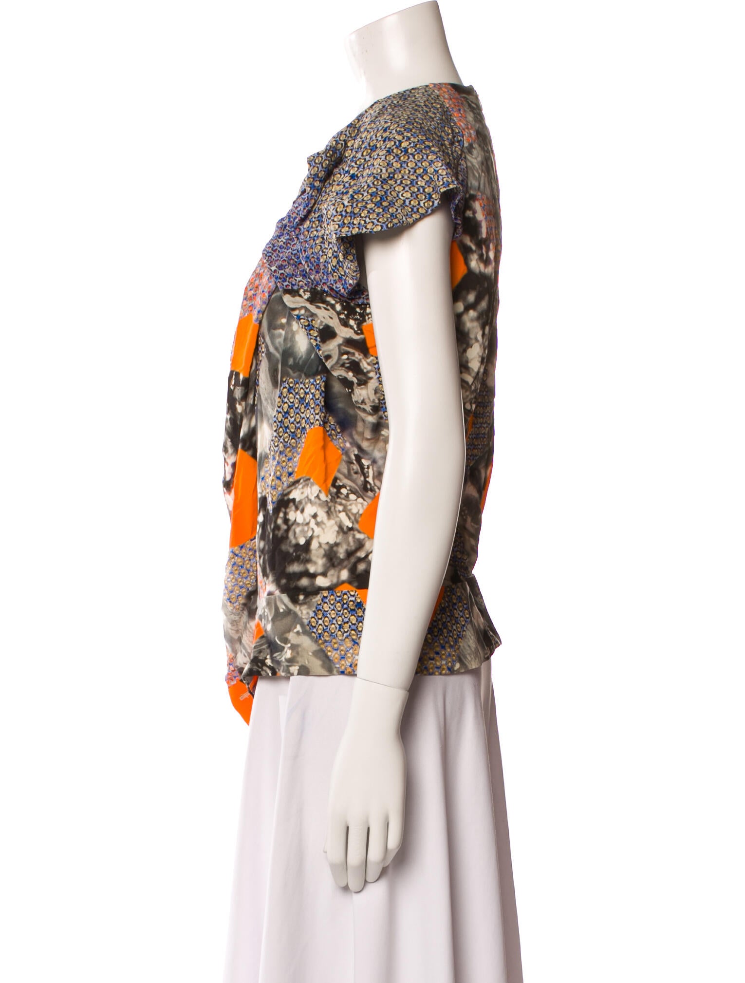 Peter Pilotto Silk Printed Top