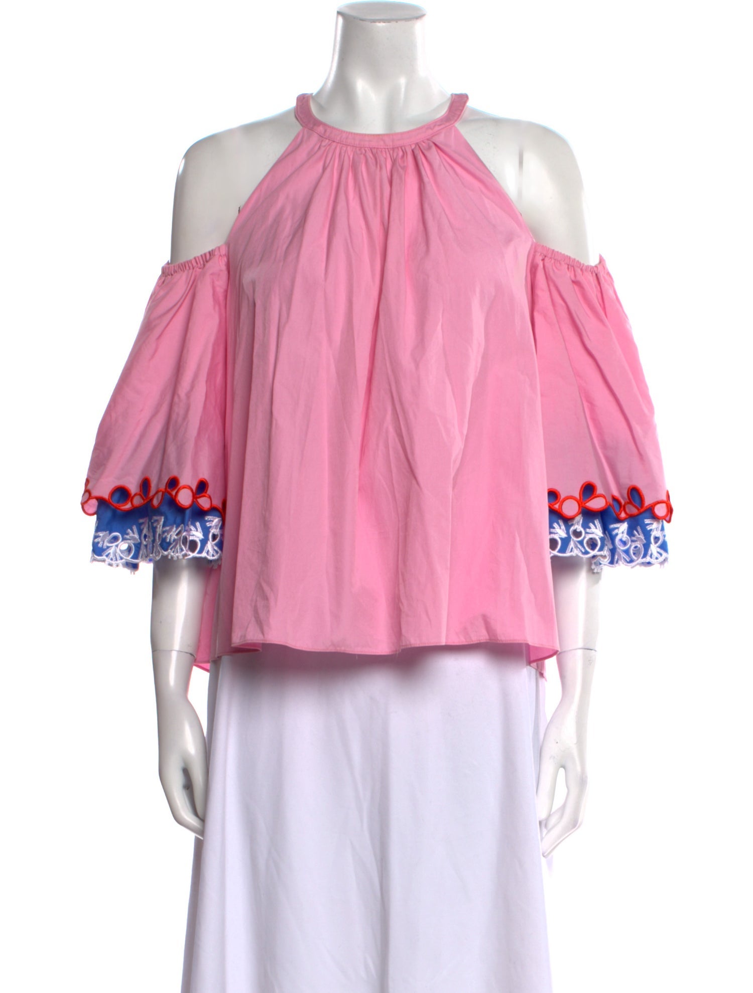 Peter Pilotto Off-The-Shoulder Three-Quarter Sleeve Blouse