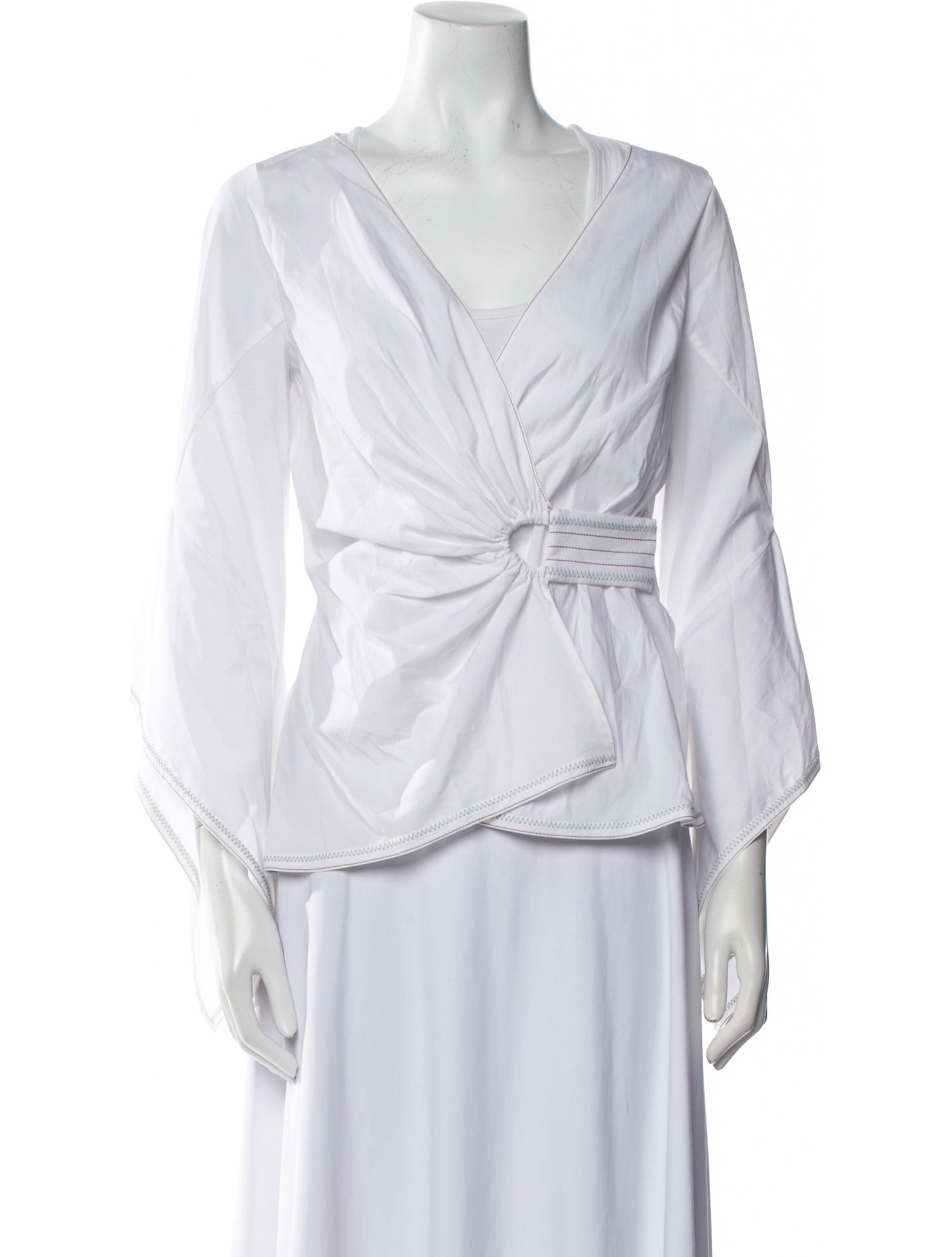 Peter Pilotto V-Neck Long Sleeve Blouse