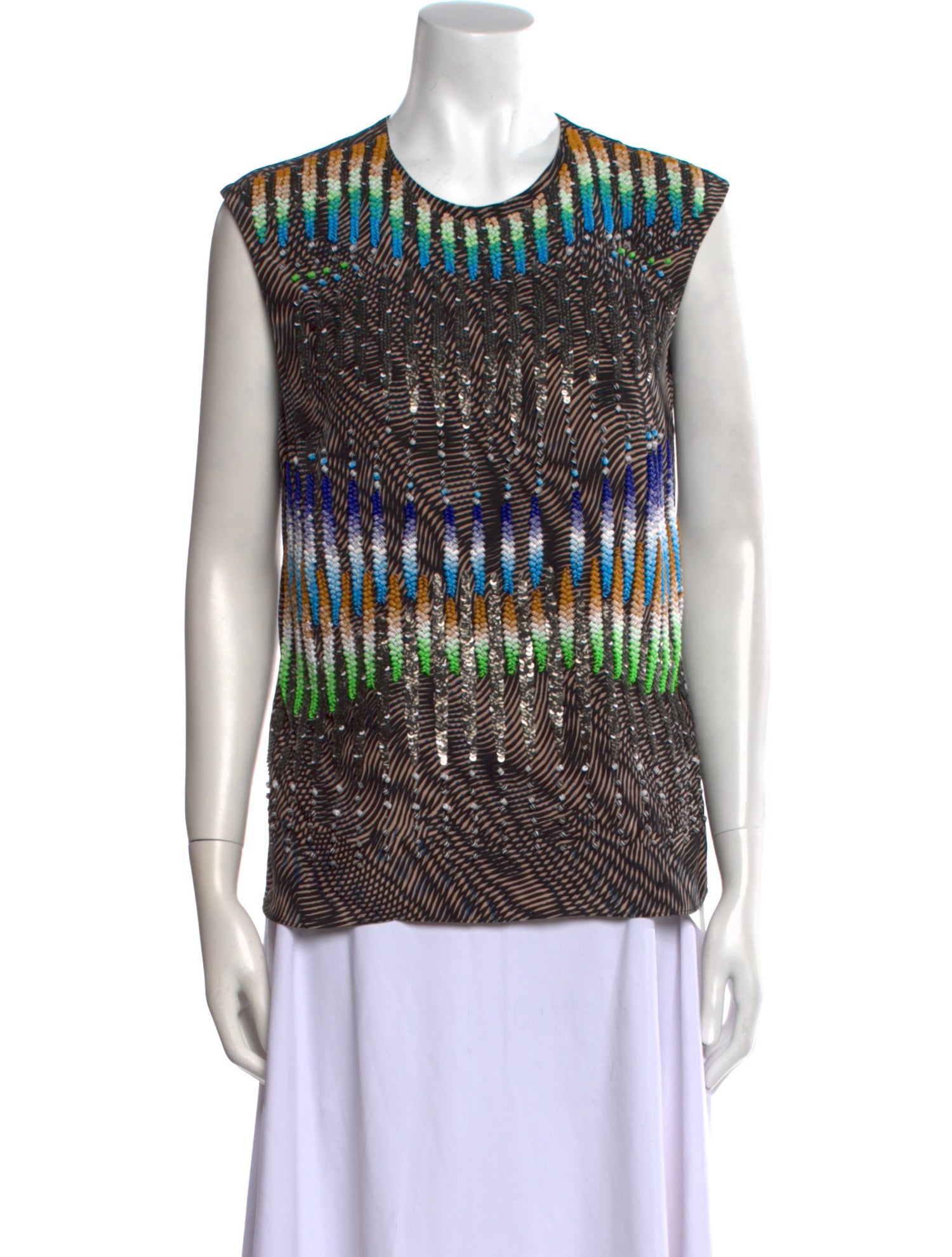 Peter Pilotto Silk Printed Top