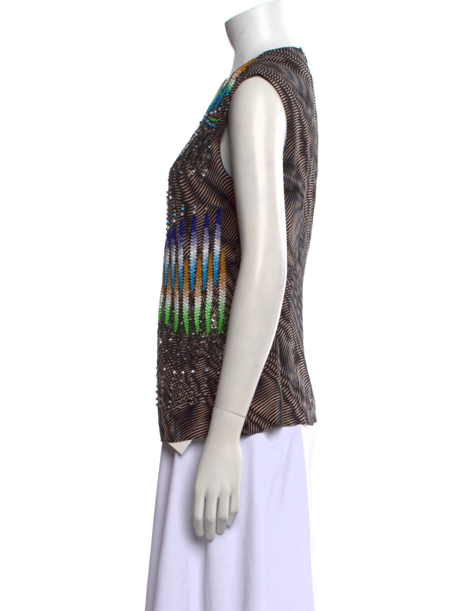 Peter Pilotto Silk Printed Top