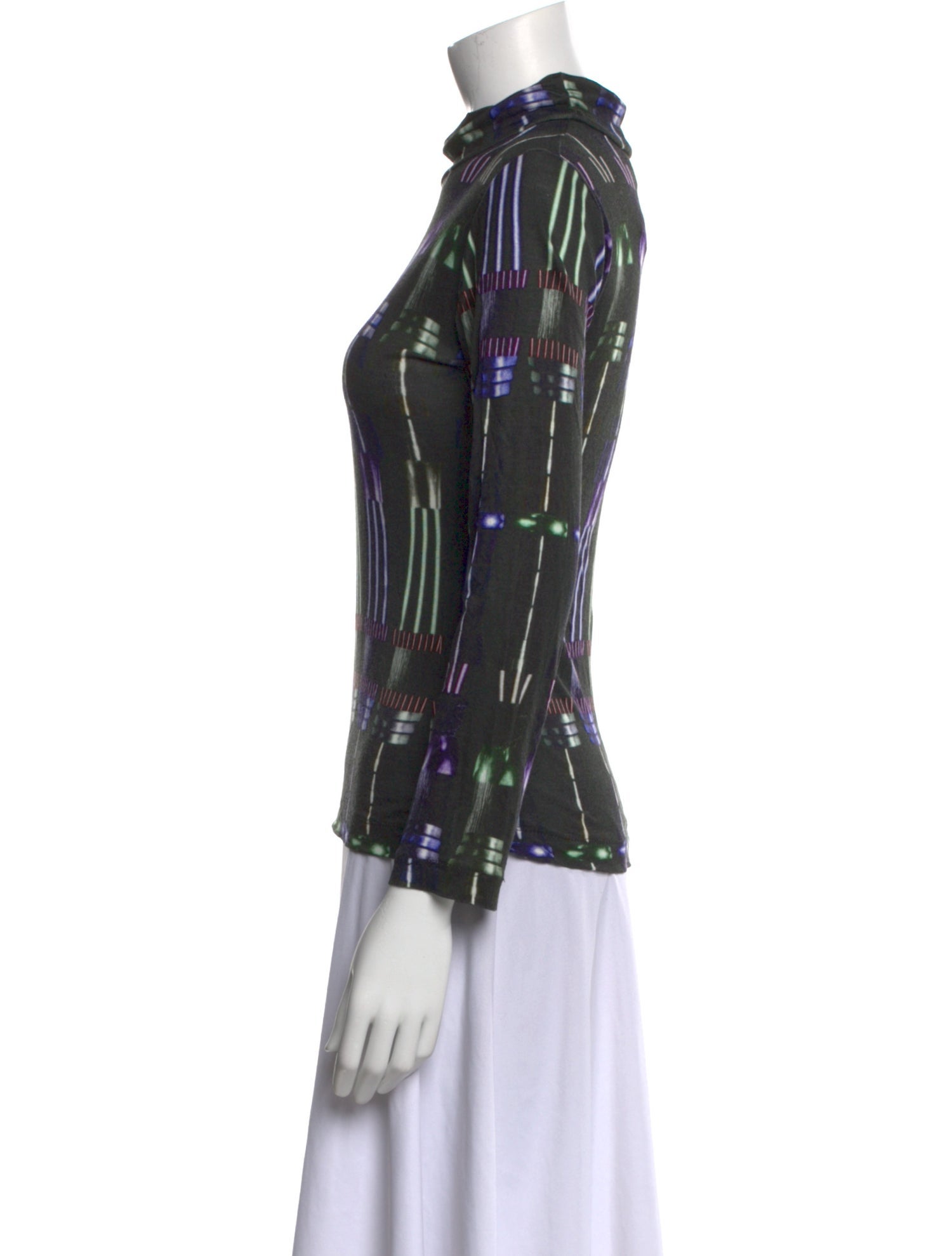 Peter Pilotto Printed Mock Neck Blouse