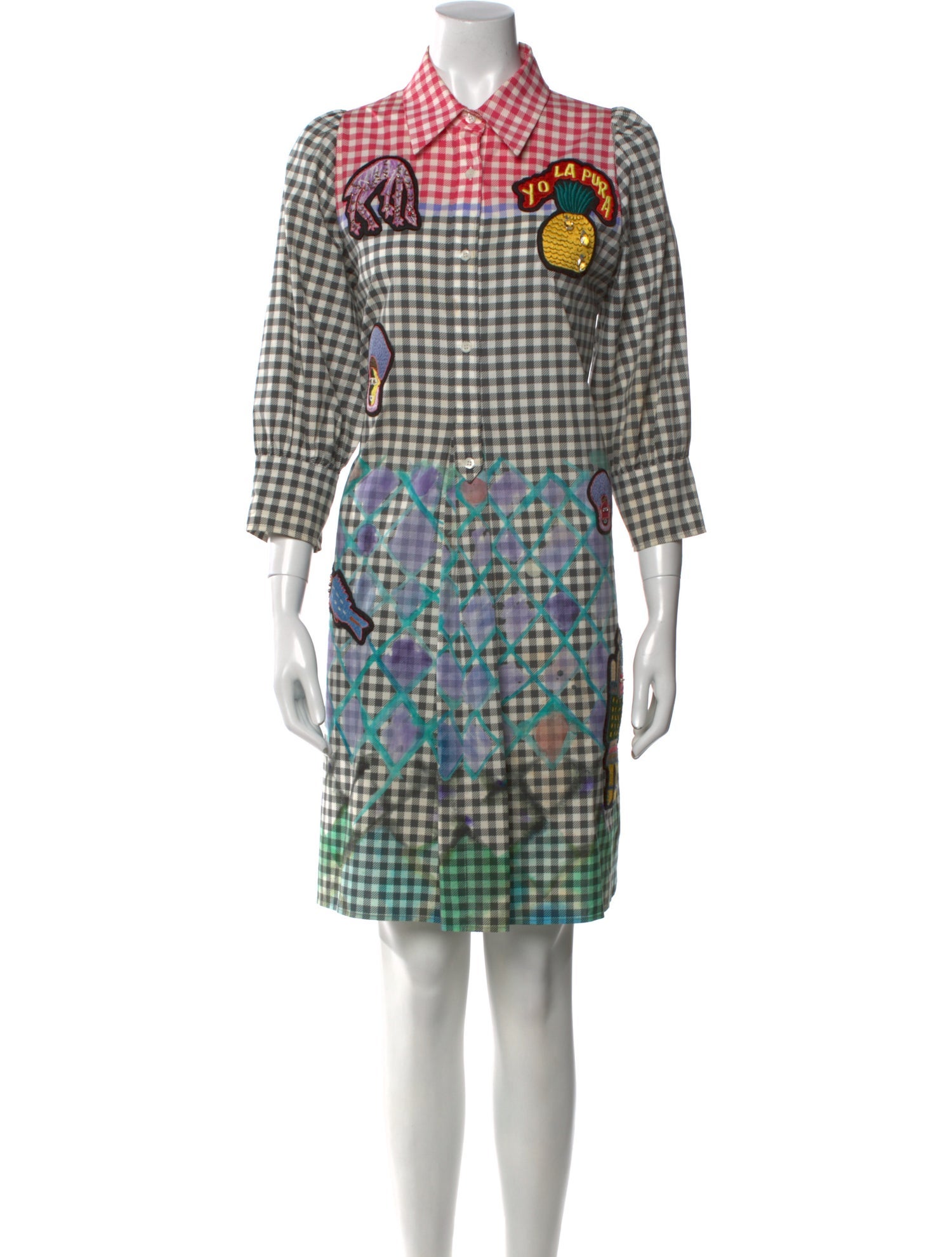 Peter Pilotto Plaid Print Knee-Length Dress