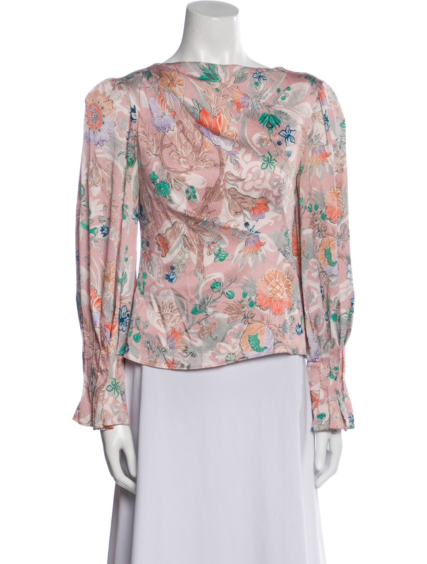 Peter Pilotto Silk Floral Print Blouse