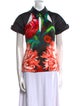 Peter Pilotto Floral Print Short Sleeve Blouse