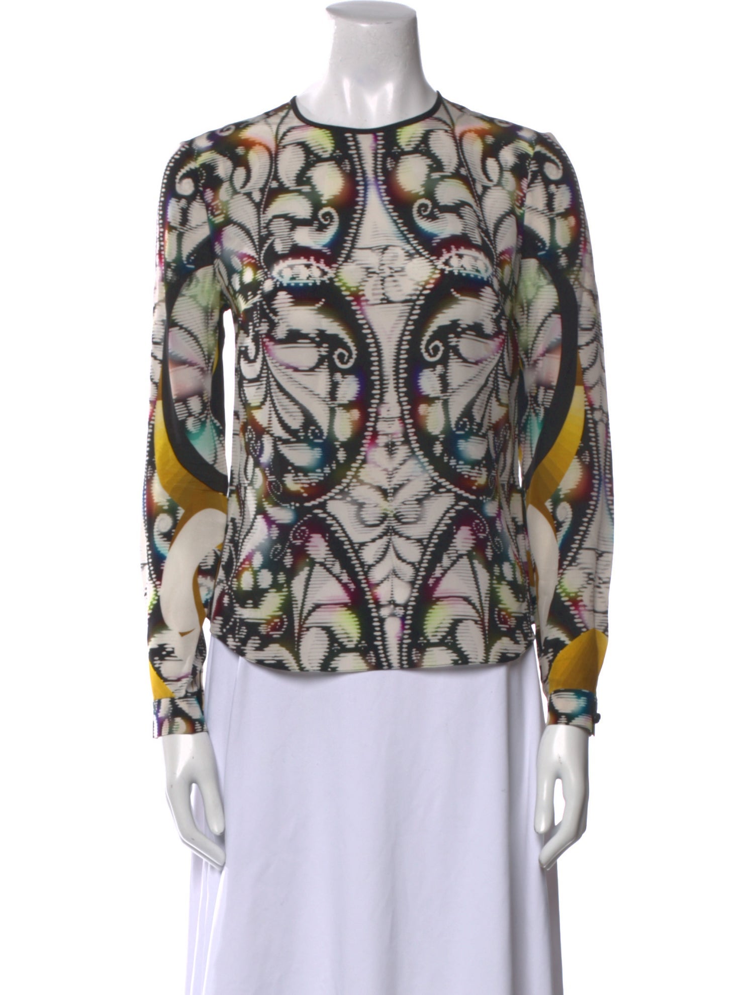 Peter Pilotto Silk Printed Blouse