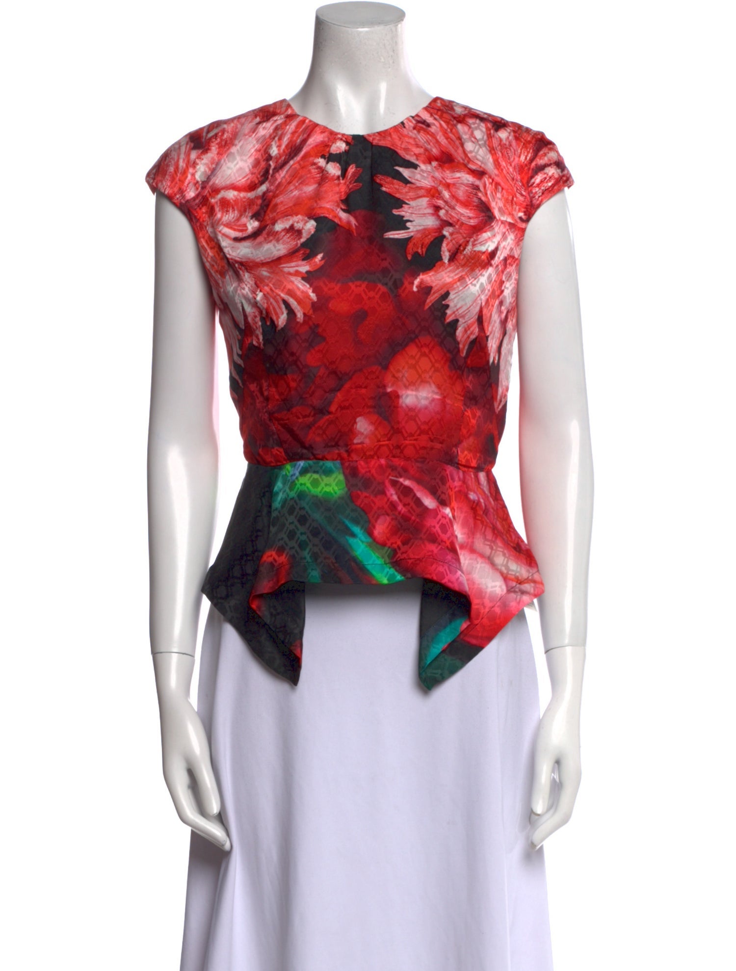 Peter Pilotto Silk Printed Top