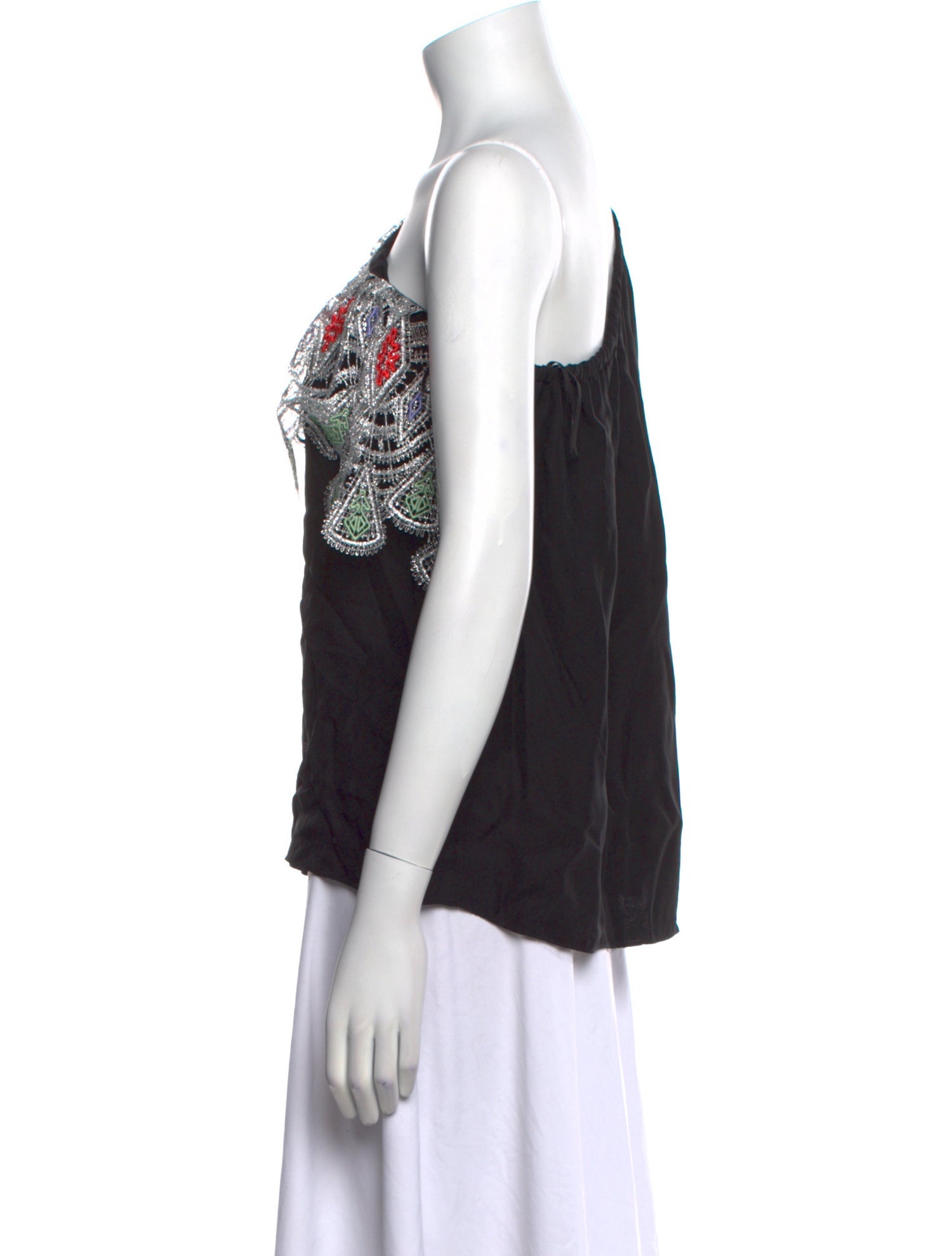 Peter Pilotto Floral Print One-Shoulder Top