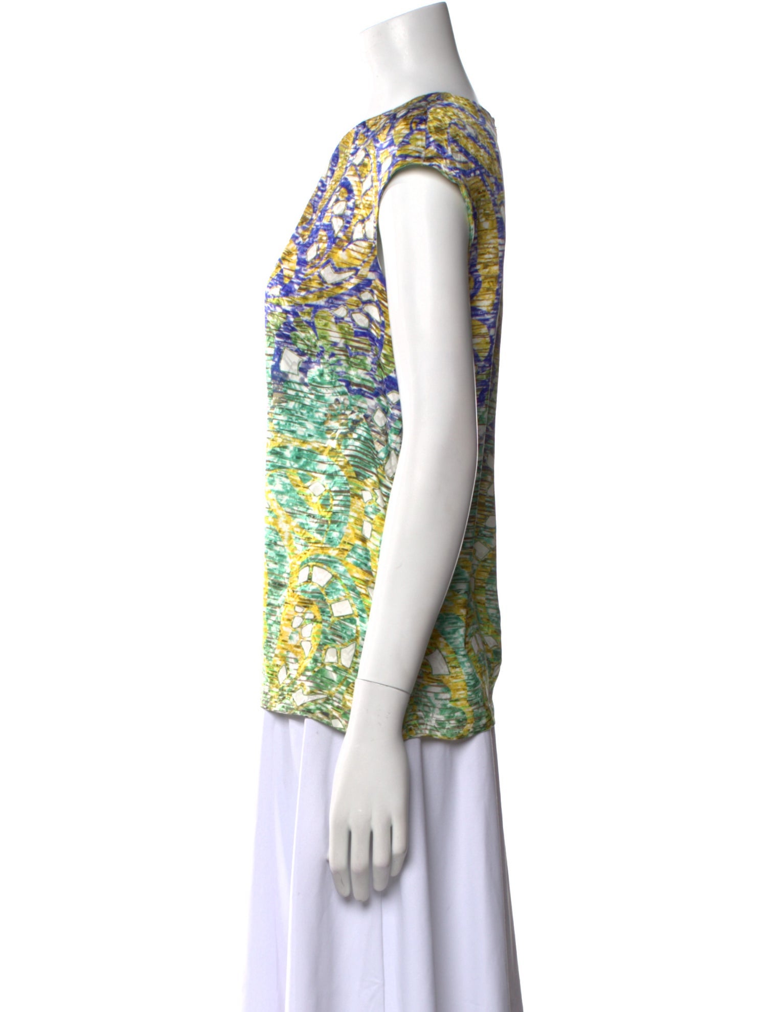 Peter Pilotto Silk Printed Blouse