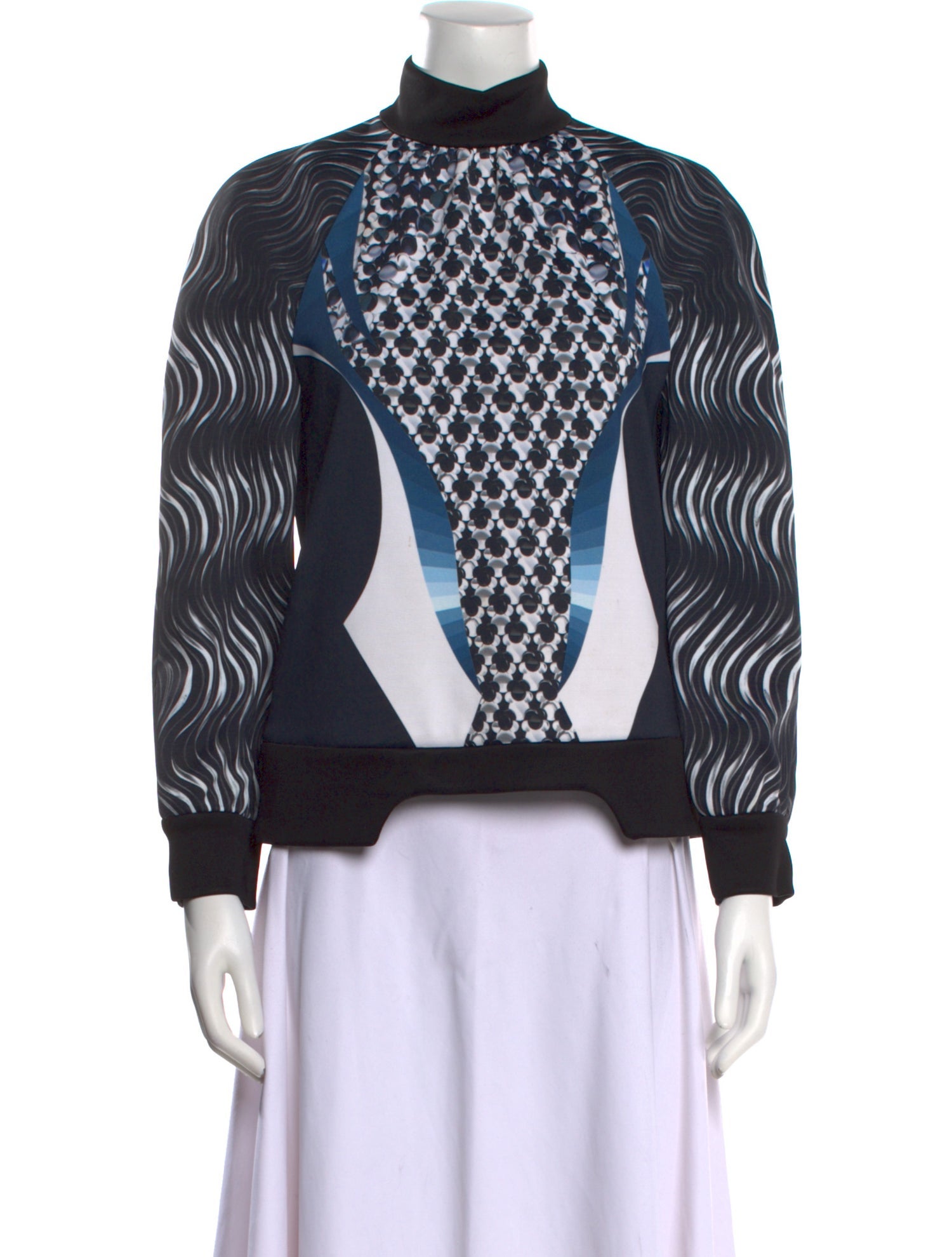 Peter Pilotto Printed Mock Neck Sweatshirt