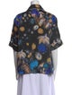 Peter Pilotto Printed Short Sleeve Button-Up Top