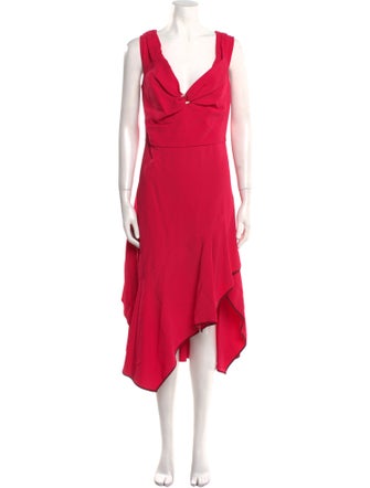 Peter Pilotto Cowl Neck Midi Length Dress