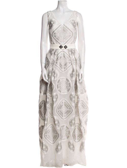 Peter Pilotto Paisley Print Long Dress