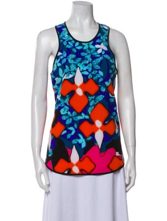 Peter Pilotto Printed Scoop Neck Top