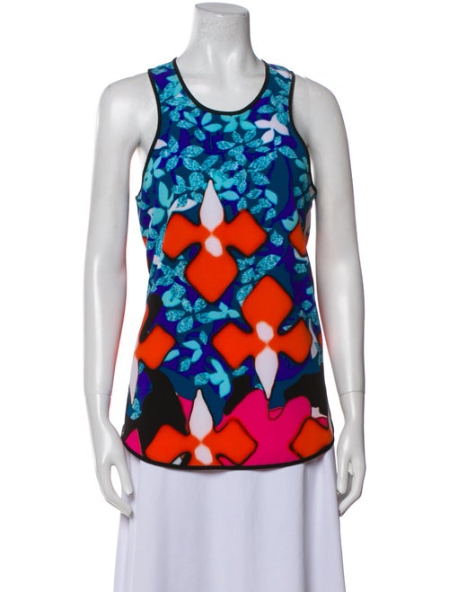 Peter Pilotto Printed Scoop Neck Top
