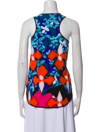Peter Pilotto Printed Scoop Neck Top